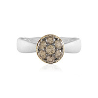 Bague en or et Diamant champagne I2 (de Melo)