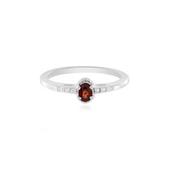 Bague en argent et Grenat du Mozambique