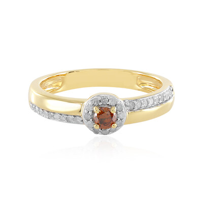 Bague en argent et Diamant rouge I3