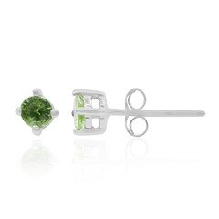 Boucles d'oreilles en or et Grenat Tsavorite AAA