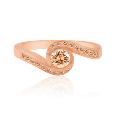 Bague en or et Diamant rose de France SI1 d'Argyle  (Annette)