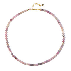 Collier en argent et Saphir parme