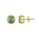 Boucles d'oreilles en argent et Fluorite verte