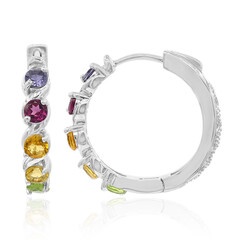 Boucles d'oreilles en argent et Citrine
