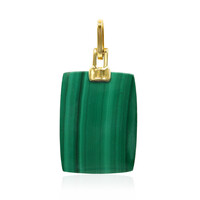 Pendentif en or et Malachite