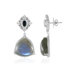 Boucles d'oreilles en argent et Labradorite (Dallas Prince Designs)