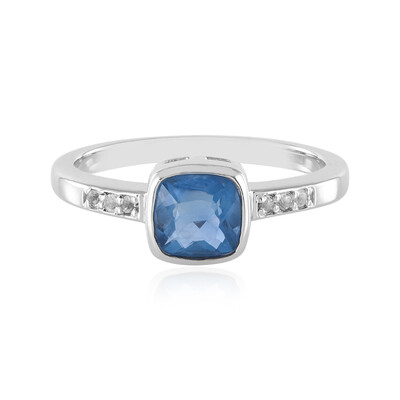 Bague en argent et Fluorite à couleur changeante