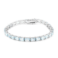 Bracelet en argent et Topaze bleu ciel