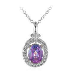 Collier en argent et Topaze Mystique