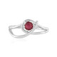 Bague en argent et Rubis de Madagascar