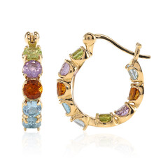 Boucles d'oreilles en argent et Topaze bleu Suisse