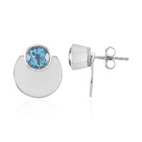 Boucles d'oreilles en argent et Topaze de Marambaia (de Melo)