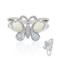Bague en argent et Opale Welo