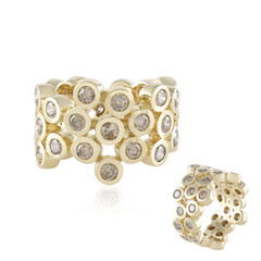 Bague en or et Diamant champagne I2 (de Melo)