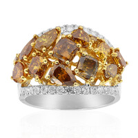 Bague en or et Diamant orange SI2 (CIRARI)