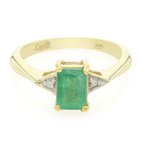 Bague en argent et Emeraude de Bahia
