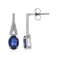 Boucles d'oreilles en argent et Kyanite