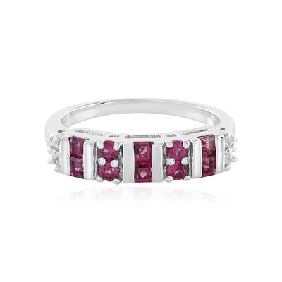 Bague en argent et Grenat Rhodolite