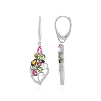 Boucles d'oreilles en argent et Tourmaline