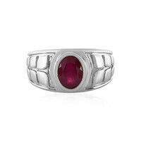 Bague en argent et Rubis de Madagascar