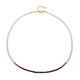 Collier en argent et Rubis de Tanzanie