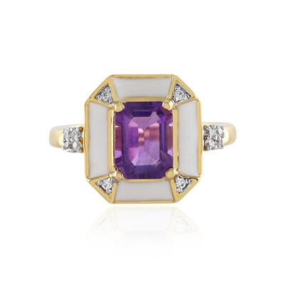 Bague en argent et Améthyste (M de Luca)