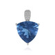 Pendentif en argent et Fluorite à couleur changeante