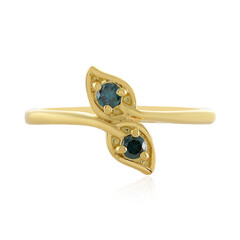 Bague en argent et Diamant bleu I3