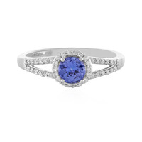 Bague en platine et Tanzanite AAA