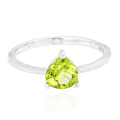 Bague en argent et Péridot