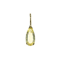 Pendentif en or et Citrine jaune citron