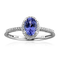 Bague en or et Tanzanite AAA