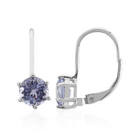 Boucles d'oreilles en argent et Tanzanite