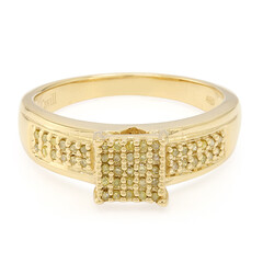 Bague en argent et Diamant fantaisie