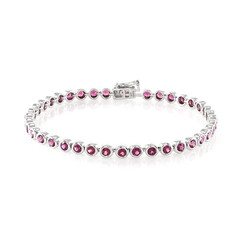 Bracelet en argent et Grenat Rhodolite