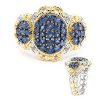 Bague en argent et Saphir bleu (Gems en Vogue)