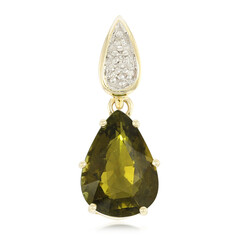 Pendentif en or et Tourmaline cuprifère