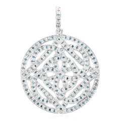 Pendentif en argent et Diamant fantaisie