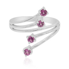 Bague en argent et Grenat Rhodolite