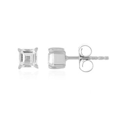 Boucles d'oreilles en argent et Topaze blanche
