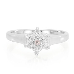 Bague en argent et Saphir rose de Ceylan