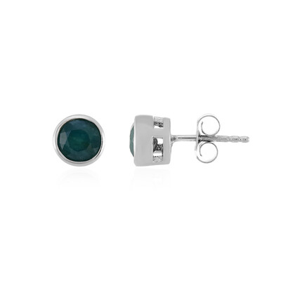 Boucles d'oreilles en argent et Grandidierite