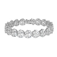 Bracelet en argent et Topaze blanche(Adela Silber)