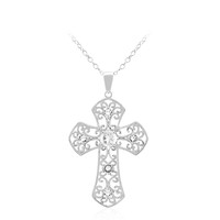 Collier en argent et Topaze blanche
