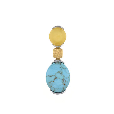 Pendentif en argent et Turquoise (dagen)