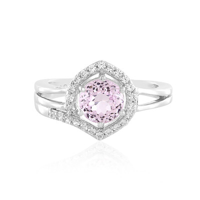Bague en argent et Kunzite