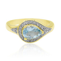 Bague en or et Aigue-marine de Medina