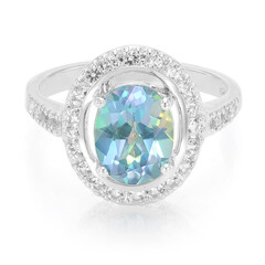Bague en argent et Topaze rayon de lune