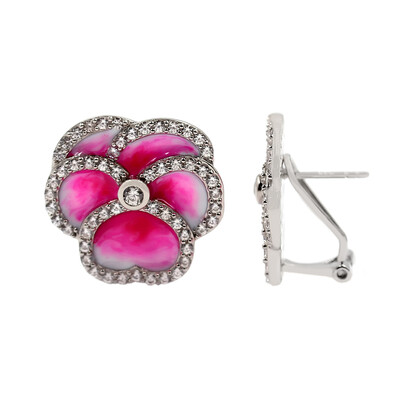Boucles d'oreilles en argent et Zircon (Dallas Prince Designs)