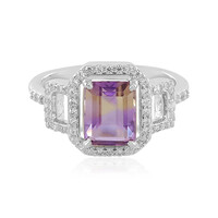 Bague en argent et Amétrine d'Anahi